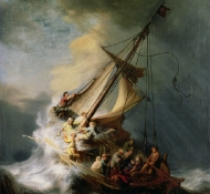 Cristo e a tormenta - Rembrandt
