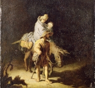 Fuga para o Egito - Rembrandt