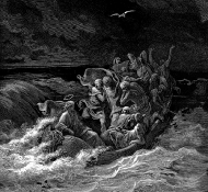 Jesus acalmando a tempestade - Dore