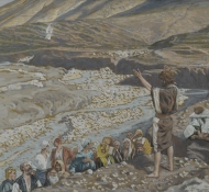 João Baptista vê Jesus de longe - Tissot