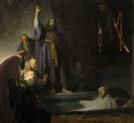 ressuscitando Lázaro - Rembrandt