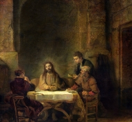 Ceia em Emaus - Rembrandt